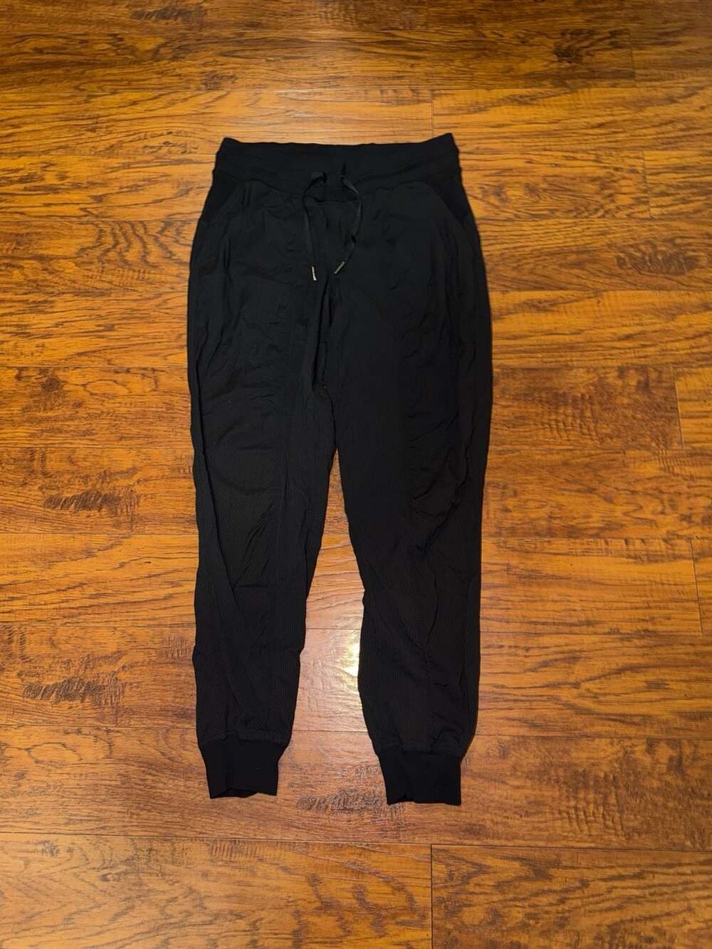 Lululemon Jogger Pants Size 8 Black Drawstring Athletic Casual